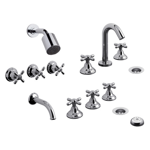 Grifería Fv Newport Kit 900.03/b2 Baño Ducha Lavatorio Bidet