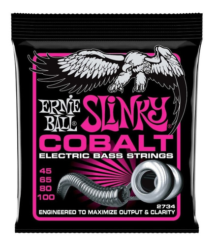 Ernie Ball Encordado Bajo Eléctrico 4 Cuerdas 045 Cobalt