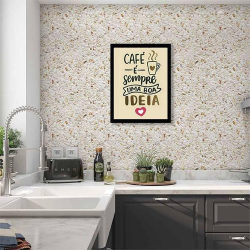 Quadro Decorativo Café É Sempre Uma Boa Ideia