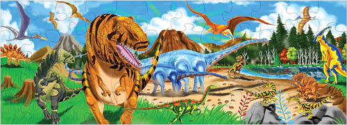 Rompecabezas De Piso Melissa & Doug Land Of Dinosaurs (48 Pi