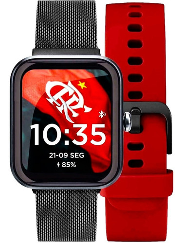 Relógio Pulso Smartwatch Technos Connect Flamengo Tmaxag/7r Cor Flamengo - Tmaxag/7R