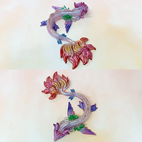 Molde De Silicona 3d Dragón De Agua De Hadas Mágicas ...