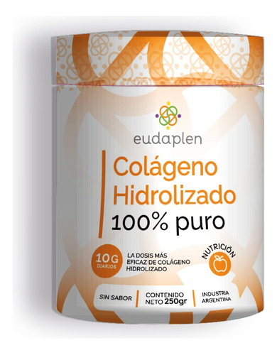 Suplemento En Polvo Eudaplen  Nutrition Series Colageno Hidrolizado Puro Colágeno Hidrolizado En Frasco De 250g