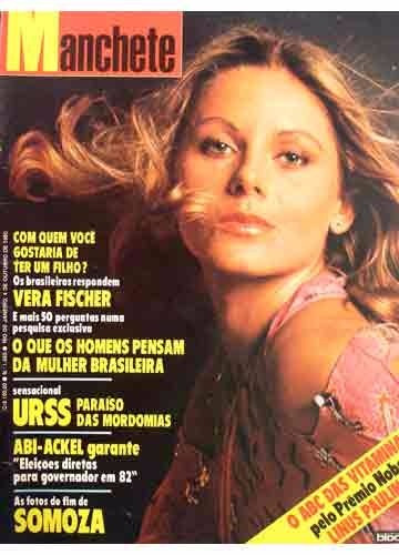 Revista Manchete - Ano 1980 - Nº.1485 Vera Fischer