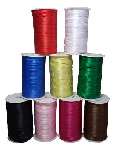 Fita Cetim Cs 1 Rolol 100m X 7mm Diversas Cores Cor Rosa Pink