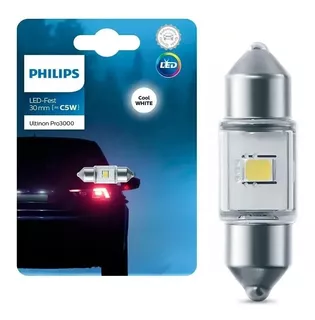 Lâmpada Torpedo 30mm Philips Led Ultinon Pro3000 Si 6000k