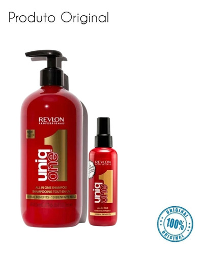 Kit Revlon Shampoo Uniq One 490ml + Leave-in Uniq One 150ml