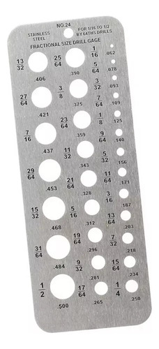 Brocas De Medição De Tamanho De 1,59 A 12,7 Cm