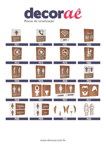 Imagem 2 de 6 de Kit 10 Placas De Sinalização Especiais Encomenda Personaliza