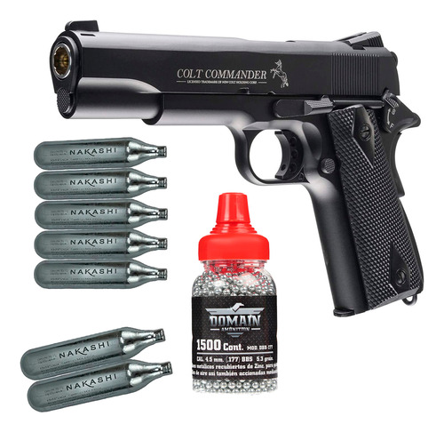 Pistola Colt Commander Blowback 1911 Bbs 4.5mm Co2 Umarex