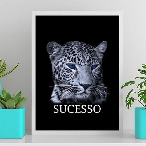 Quadro Motivacional Sucesso 45x34cm Branca