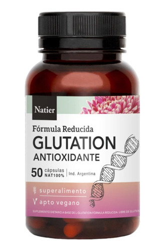 Glutatión Super Antioxidante Natural Natier 50 Cap
