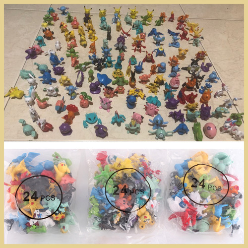 Figuras De Juguete Modelo Pokémon 144pcs Coleccionables