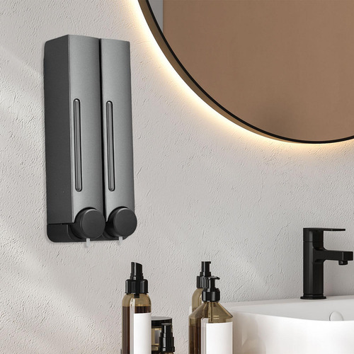 Monte De Pared Liquid Soap Dispenser Dispenser Cabeza Doble