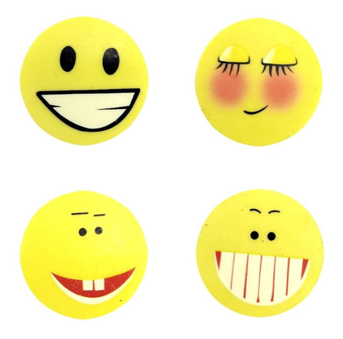 Imagen 7 de 7 de Goma De Borrar Diseño Emojis Pack X 36