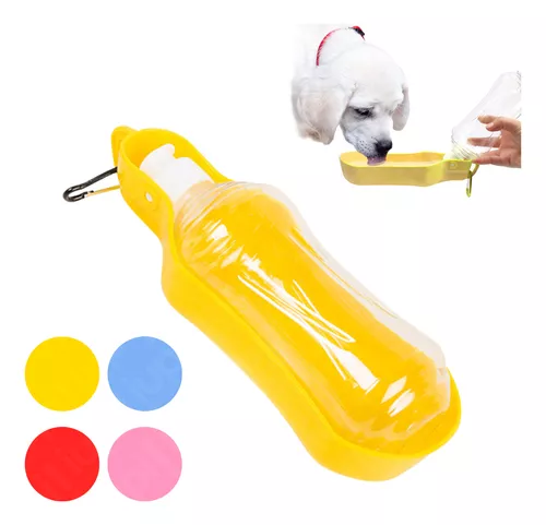 Bebedero Perro Portatil, 2 en 1 de 350 ml para Bebedero portatil Perro  Botella De Agua para Mascotas, para Mascotas para Caminar al Aire Libre,  Senderismo, Viajes,White : : Productos para animales