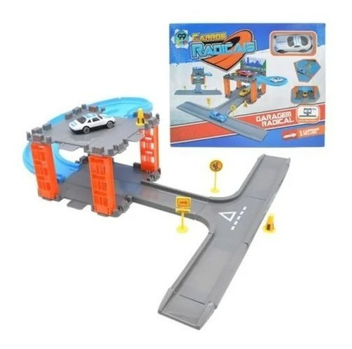 Pista De Carrinhos Garagem Radical Com Carros Radicais Cor Colorida