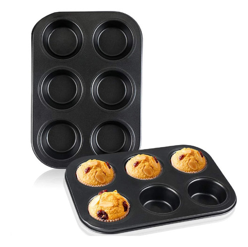 Forma De Silicone 6 Cavidades Cupcakes Muffin Petit Gateau