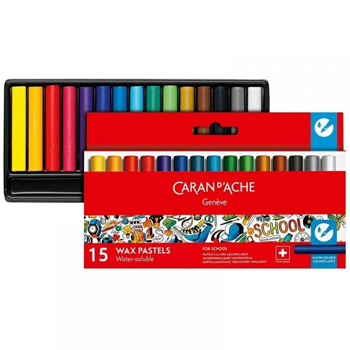 Crayones Pastel Acuarelable Caran D'ache School