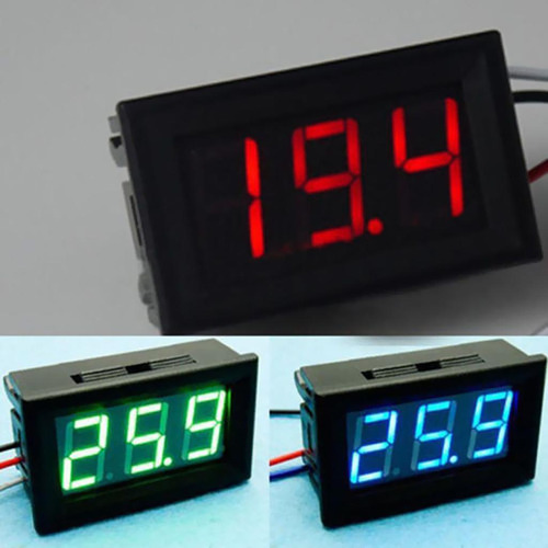 Monitor Digital De Voltímetro De 0,56 Polegada Voltímetro