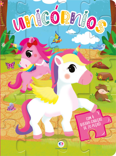 Libro Unicornios Com 4 Quebra Cabecas De Editora Ciranda Cu