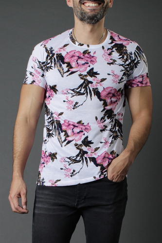 Imagen 1 de 2 de Remera Básica Estampada Hombre 38207