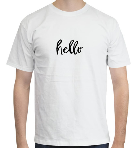 Playera Diseño Hello - Hola - Frases - Moda