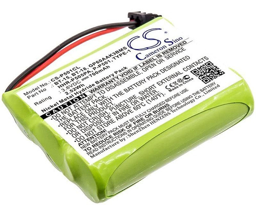 Batería Vintrons 700mah Para Uniden Bt800, Bt905, Cdu5160, C