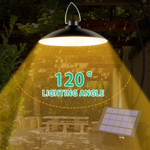 Colgantes De Luz Solar Con Panel Ajustable Automático