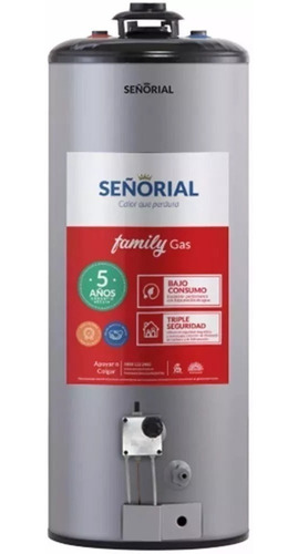 Termotanque Señorial 85 L Family Multigas 5 Años De Garantia