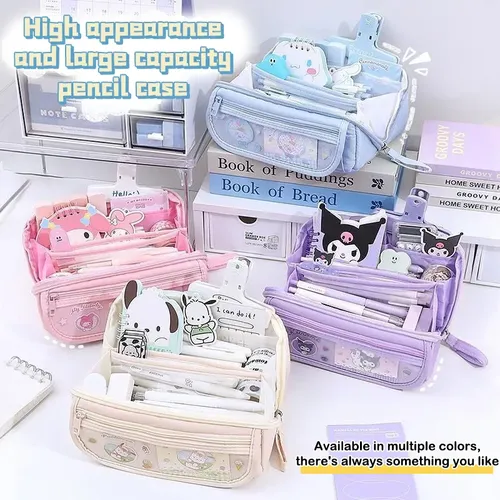 1pc Sanrio Prism Pencil Bag Cinnamoroll Kuromi School | MercadoLivre