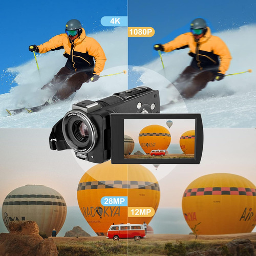 Videocámara 4k Ordro Ax65 Wifi Uhd 3.5 Ips Pantalla Táctil