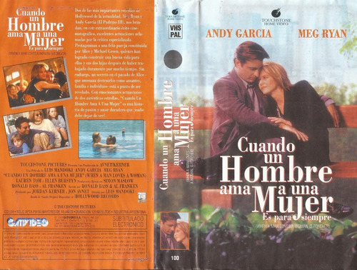 Cuando Un Hombre Ama A Una Mujer Vhs Andy Garcia Meg Ryan