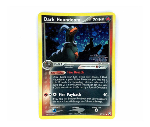 Dark Houndoom 37/109 Holo - Carta Original Pokémon 2004