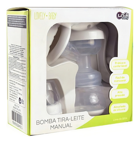 Bomba Extrator Sucção De Leite Para Amamentação Manual Unik