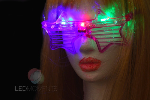 Imagen 5 de 9 de Pack Luminoso Lentes Rompecocos Vinchas Led Combo Cotillon