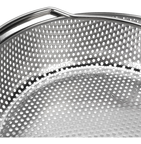 Cesta De Vapor Con Mango Plegable De Acero Inoxidable 304