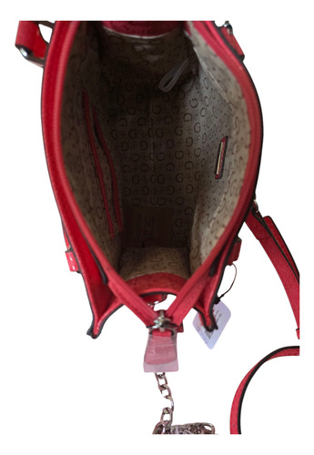 Crossbody Guess Color Rosa Rosa Chicle Lisa Níquel Rosa Chicle