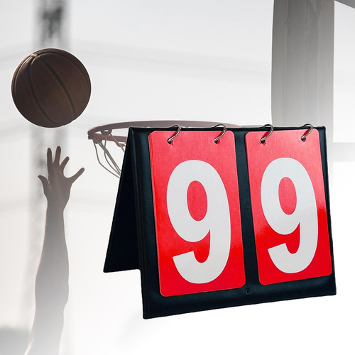 Marcador De Mesa Desmontable Score Keeper Flip Score Rojo