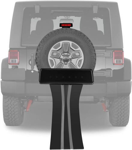 Semoic Cubierta Decorativa De La Lámpara De Freno De Alto Nivel Tercera  Lampara De Freno Luz De Freno De Modificación Todoterreno Accesorios para  Jeep Wrangler 2007-2017 Precios asequibles compre lo que ama