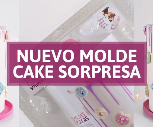 Imagen 4 de 7 de Set Molde Cake Sorpresa Chica - Torta Piñata 15x20 Parpen