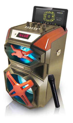 Parlante Panacom Skyline Bluetooth Usb Luces Led Sp 3414 Nar