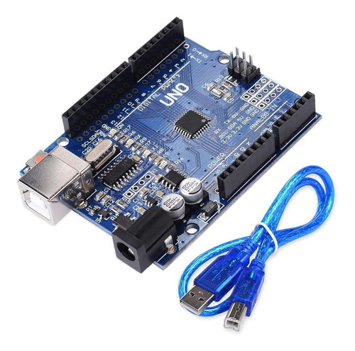2 Placas Uno R3 Smd Tecneu Compatible Ide Arduino + Cables