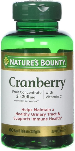 Cranberry X 60u Nature's Bounty Arandanos Con Vitamina C Y E