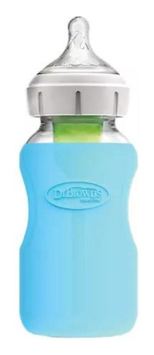 Funda De Protección Mamadera Vidrio 270ml Dr. Brown's Azul