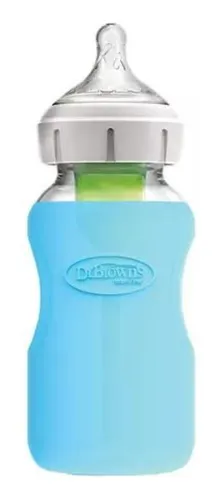 comprar Funda De Protección Mamadera Vidrio 270ml Dr. Brown's Azul