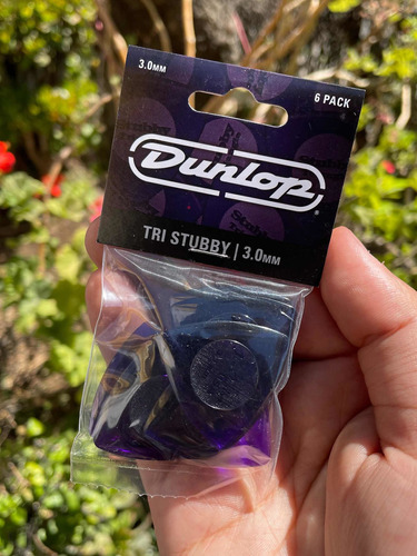 Uñetas Para Bajo Dunlop Tri Stubby 3.0 Mm Entrega Inmediata