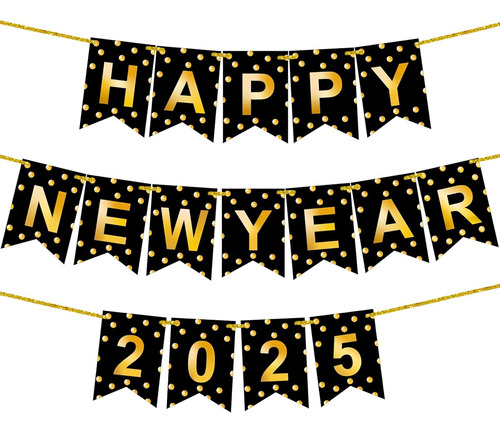 Banner De Feliz Año Nuevo 2025 Para La Fiesta De Nochevieja