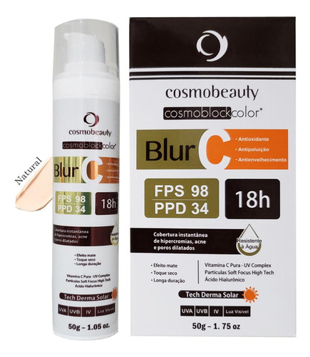 Protetor Base Blur C Fps98 Cor Natural Cosmobeauty