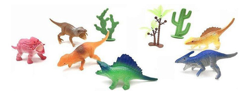 Miniatura Colecionável Kit Dino Pvc Grande 9 Pcs